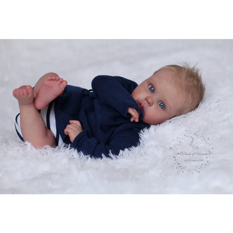 19inch Unfinished Unpainted Reborn Doll Kit Roberto Blank Color Cute DIY Doll Parts
