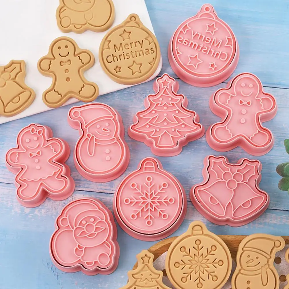 

Christmas Cookie Cutters Biscuit Cutters Christmas Cookie Cutter Set 8 Festive Shapes Including Snowman Stocking for Holiday