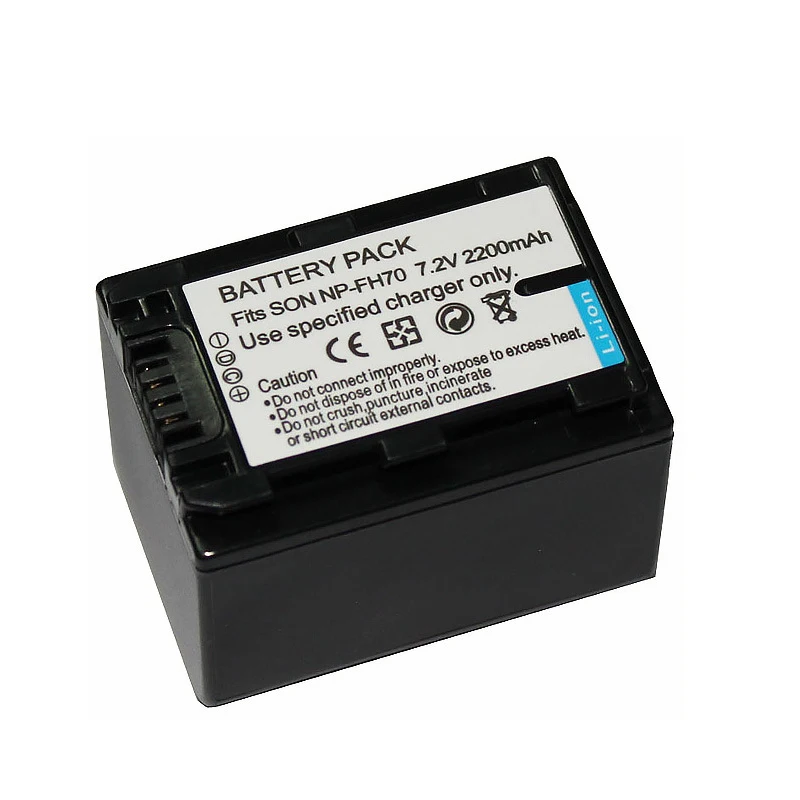 Akumulatory NP-FH70 2200 mAh do aparatu Sony NP-FH30 NP-FH40 NP-FH60 NP-FH50 NP-FH70 HDR-XR Series Battery — zdjęcie produktu 4