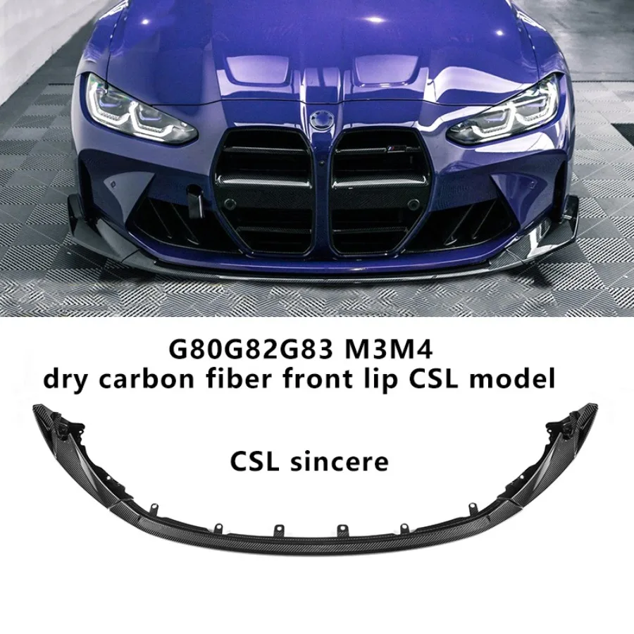 

For BMW G80M3 G82G83M4 Dry Carbon Fiber Front Lip MP Style V Style CSL Style Surround