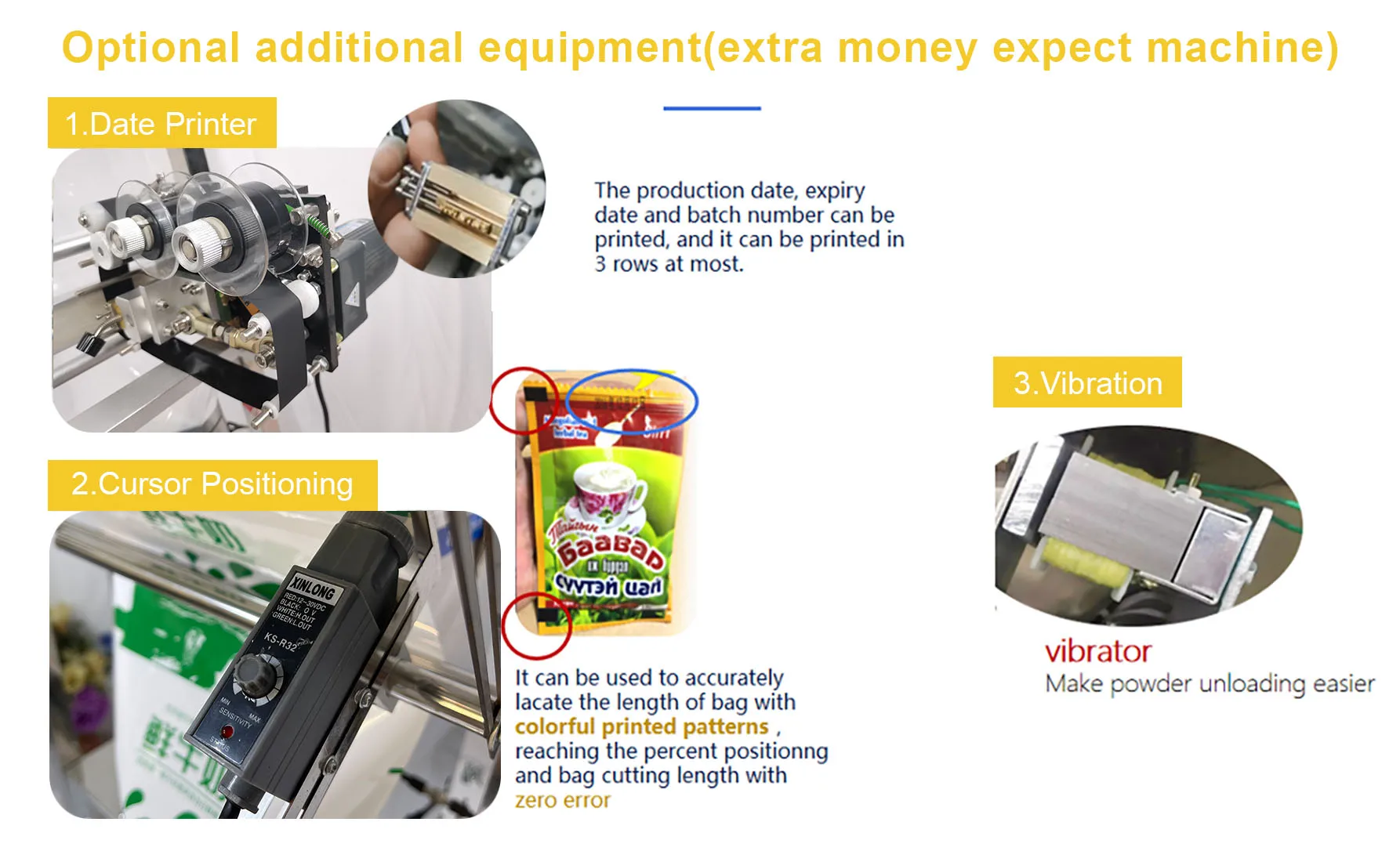 

Small Spice Vertical Packing Machine Snack Food Pouch Packing Machine For Small Business Multifunction Packaging Machines