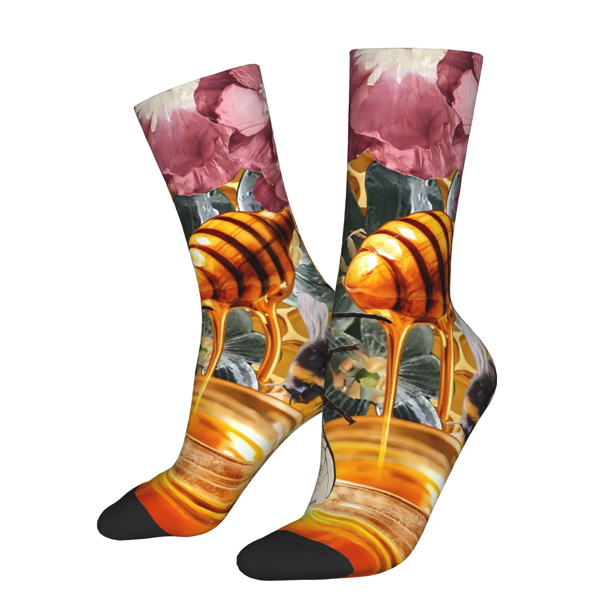 

Bees Insect Socks Male Mens Women Autumn Stockings Printed