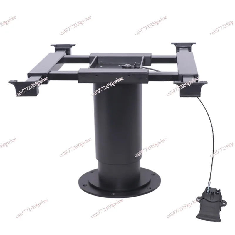 Pneumatic Raised RV Camper Adjustable Table Legs, Adjustable Height table base, Enables Table Top with Swivel and Slide Function