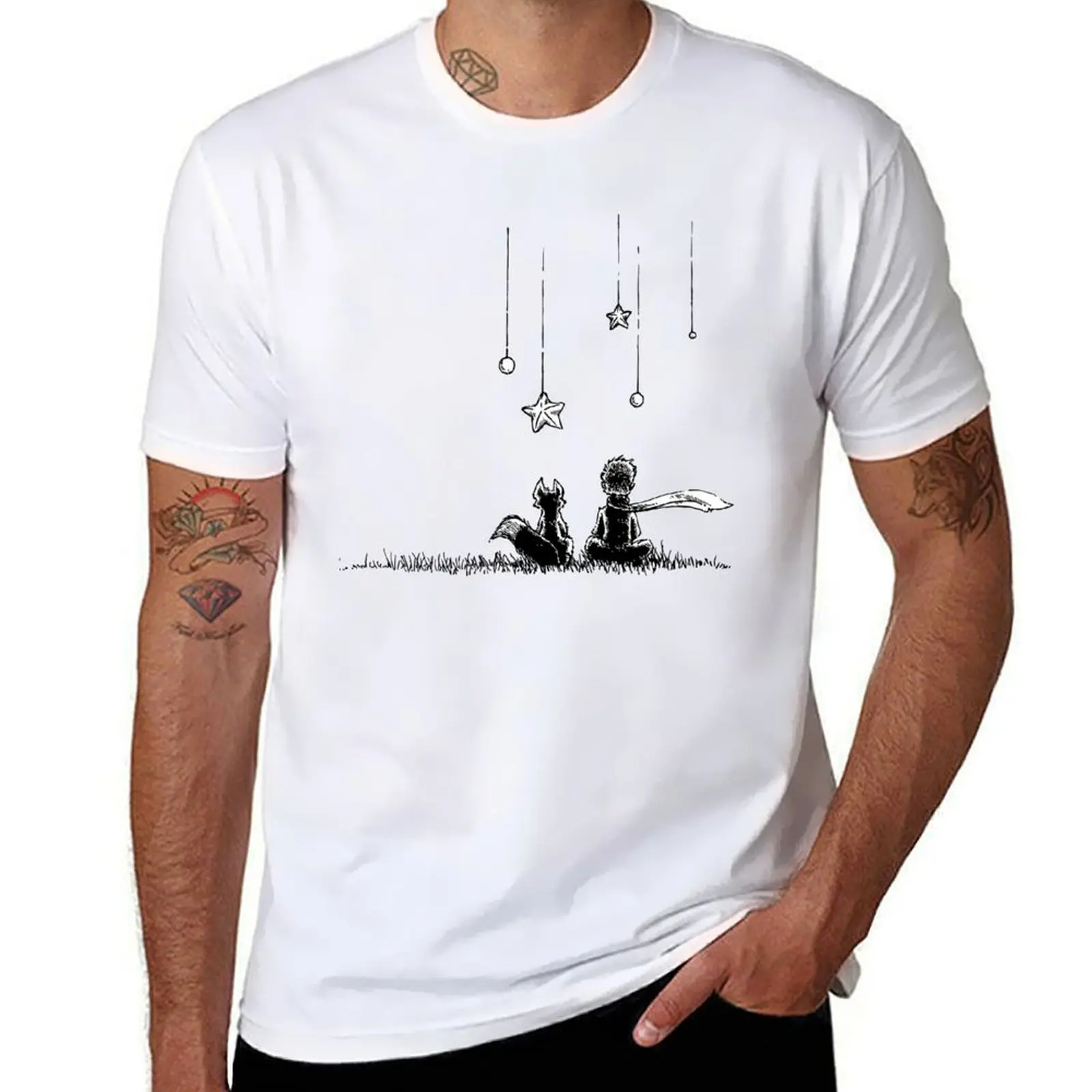 

The Fox and the Prince T-Shirt man t shirts cotton man t shirt cotton