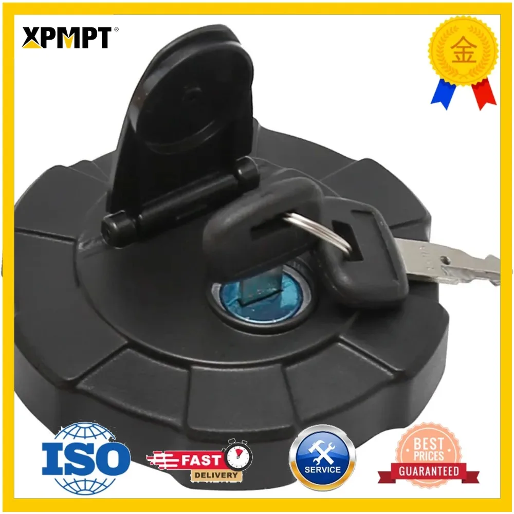 RD411-51122 Fuel Cap Excavator Diesel Tank Cover with 2 Keys for Skid Steer Loader SVL75-2 SVL90-2 SVL95-2 KX41-3 KX91-3S