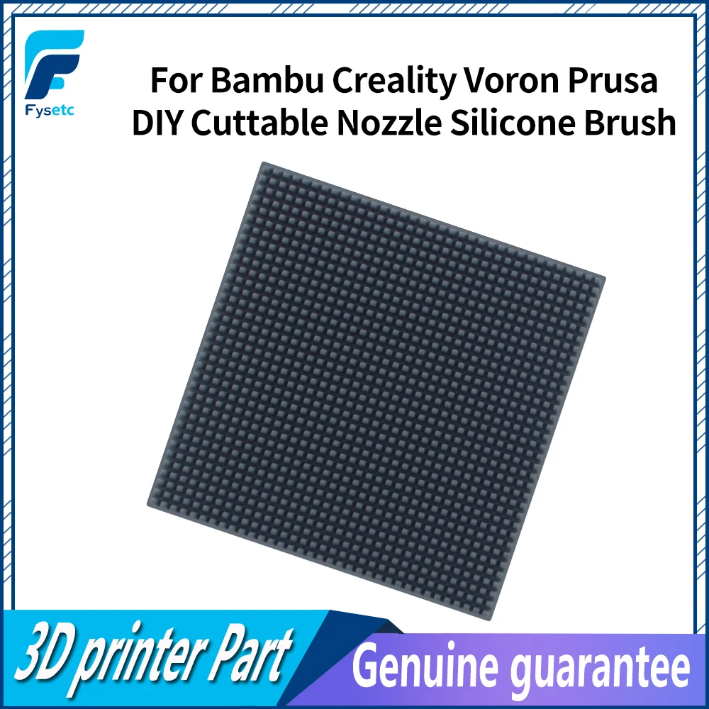 

FYSETC для серии A1 K2 Plus K1/K1 MAX Kobra 3 DIY 81*81*5 мм силиконовая насадка-щетка инструмент для очистки стеклоочистителей 3d принтер
