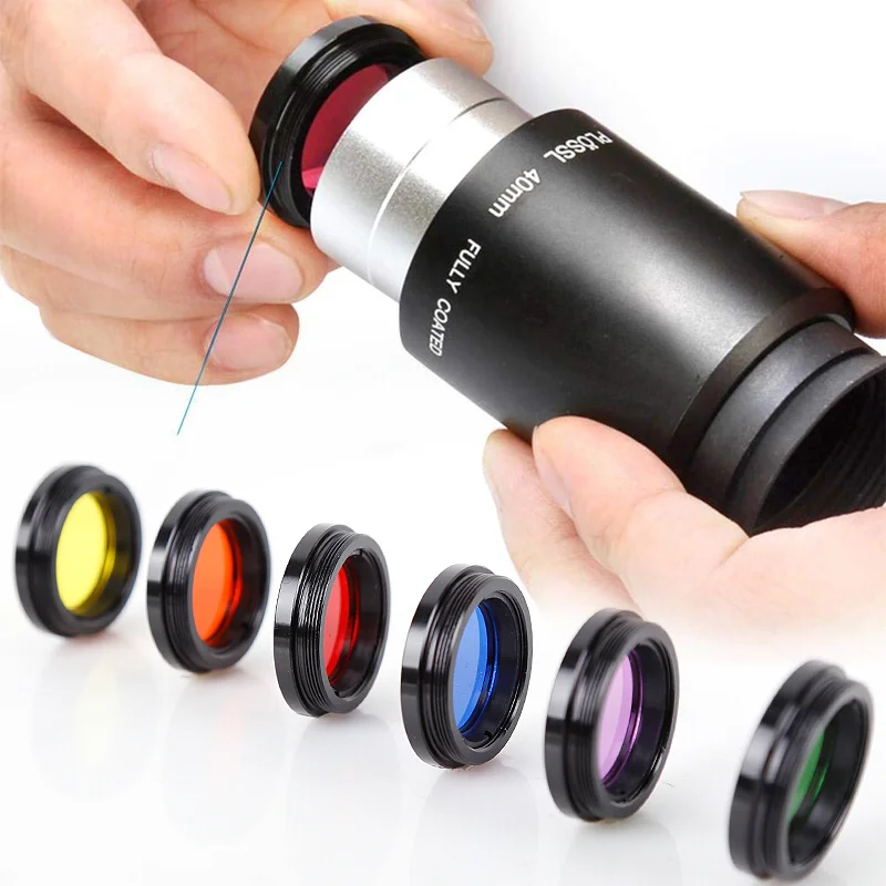 1.25 Inch Moon Skyglow Filter for Astromomic Telescope Eyepiece Optical Glass Multi Color