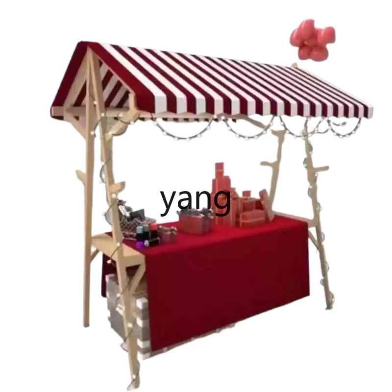 

LMM mobile foldable custom outdoor shed promotional float Internet celebrity night market exhibition rack