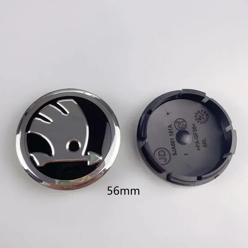 56MM Wheel Hub Center Caps For SKODA Octavia Superb Kodiaq Superb Fabia Rapid Xindong Yeti