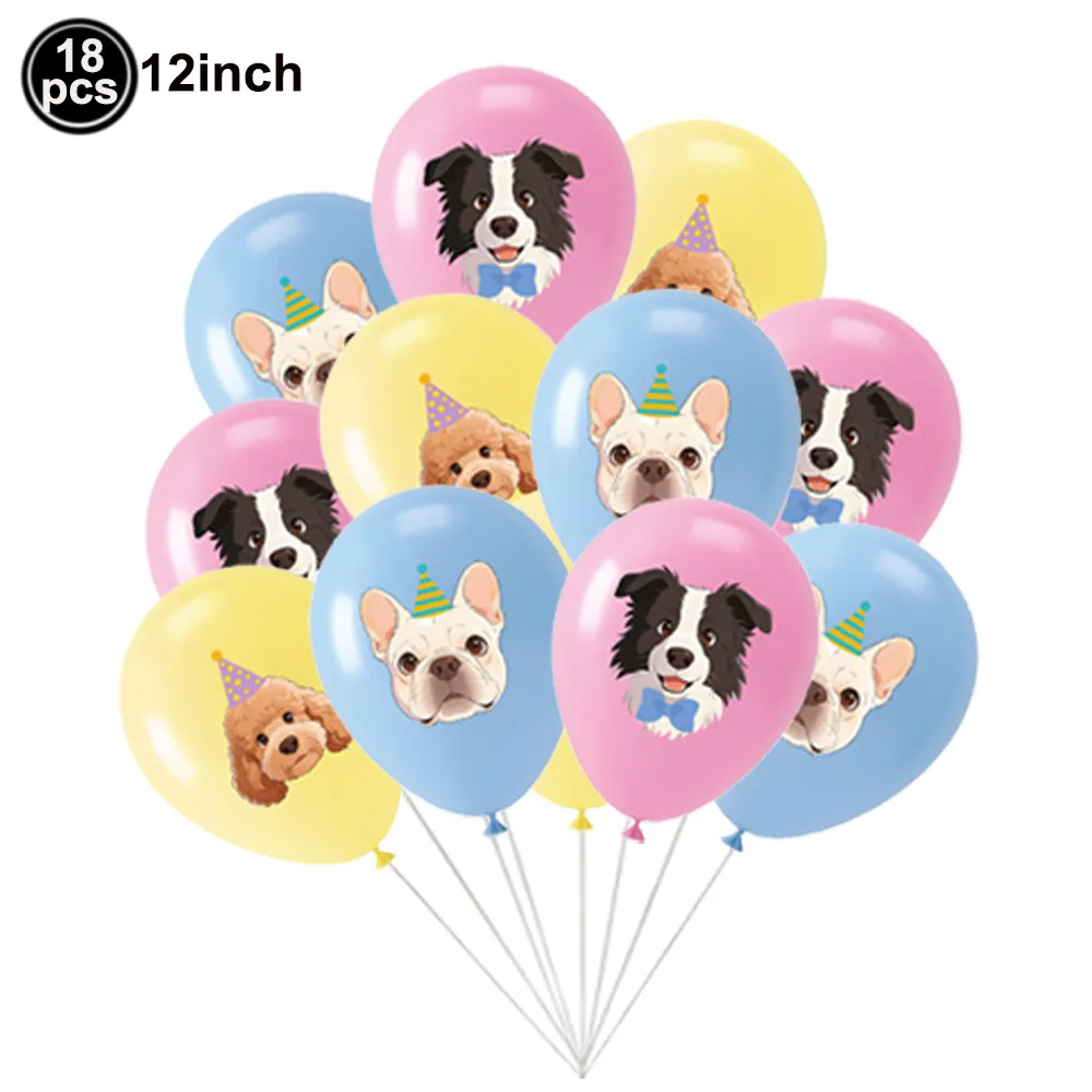 12 Zoll Hunde-Themen Bunte Bedruckte Latexballons Welpen-Ballons für Hundegeburtstag Babyparty Dekoration Hundeballon-Set – Detail 2