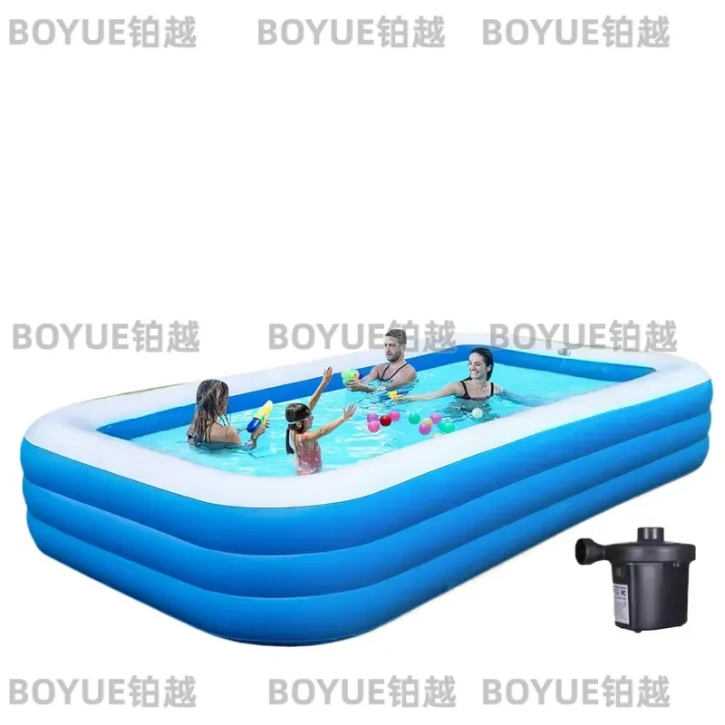 Large Inflatable Swimming Pool for Family Backyard Garden Outdoor Water Play Toy for Kids Adults Baby Portable Above Ground