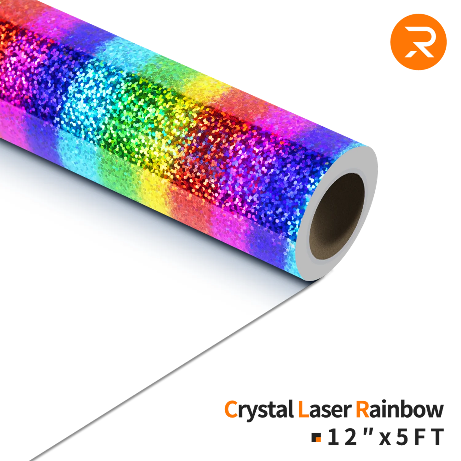 HTVRONT 30x15 0 سنتيمتر/12X5ft الليزر قوس قزح اللون لامع نقل الحرارة لفافة خلات الفينيل ل Cricut لتقوم بها بنفسك تي شيرت الحرفية الحديد على HTV فيلم