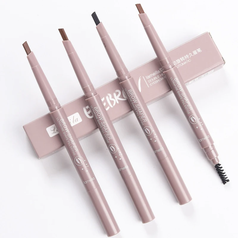 Lameila Double-headed Eyebrow Pencil Natural Long-lasting Waterproof And Sweat-proof Non-marking Eyebrow Pencil Eyebrow PenTSLM1