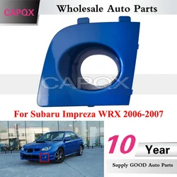 CAPQX Front Bumper Foglight Cover For Subaru Impreza WRX 2006-2007 Front Fog Lamp Light Frame