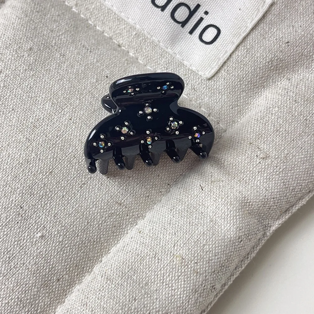 

Fashion Acetic Acid Rhinestone Hair Clip Crystal Babysbreath Acetate Hairpin Headwear Geometry Mini Hair Claw Travel