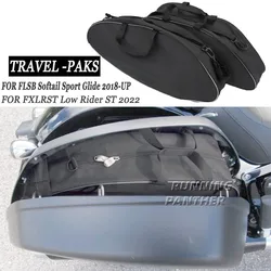 Motorcycle Saddle Bag Luggage Rack Liner Saddlebag For FLSB Softail Sport Glide 2018 2021 2020 FXLRST Low Rider ST 2022