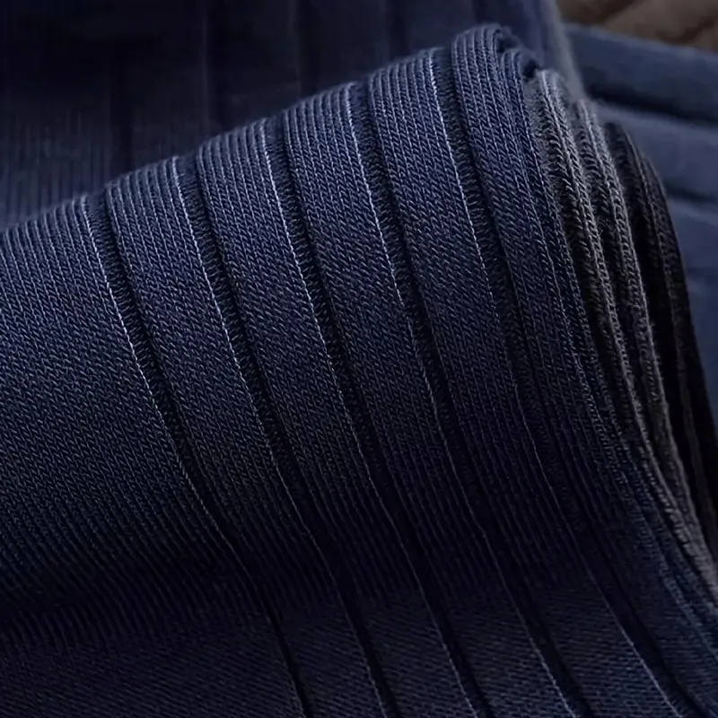7 paia di abiti da uomo d'affari abiti formali calzini a tubo medio comodi e traspiranti che assorbono il sudore calzino casual universale per tutte le stagioni