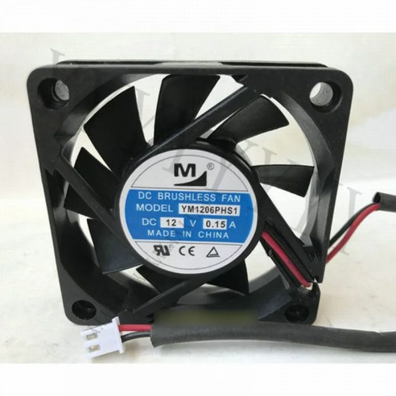 

1 шт. новый для YM1206PHS1 12 В 0,15 А 2-контактный охлаждающий вентилятор # QW.