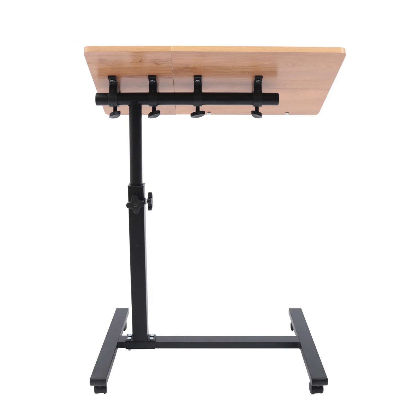 Adjustable Laptop Desk: Ergonomic, Height & Angle Adjustable with Lockable Wheels for Comfort and Mobility desk table