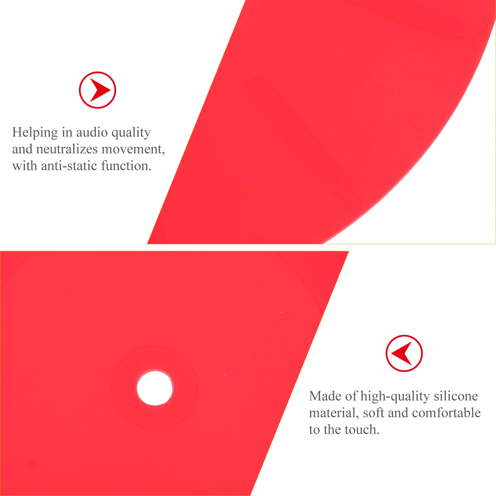 

Vinyl Record Mat 170Mm Silicone Shockproof Anti-Static Turntable Pad For Dj Equipment Disc Protective Mat