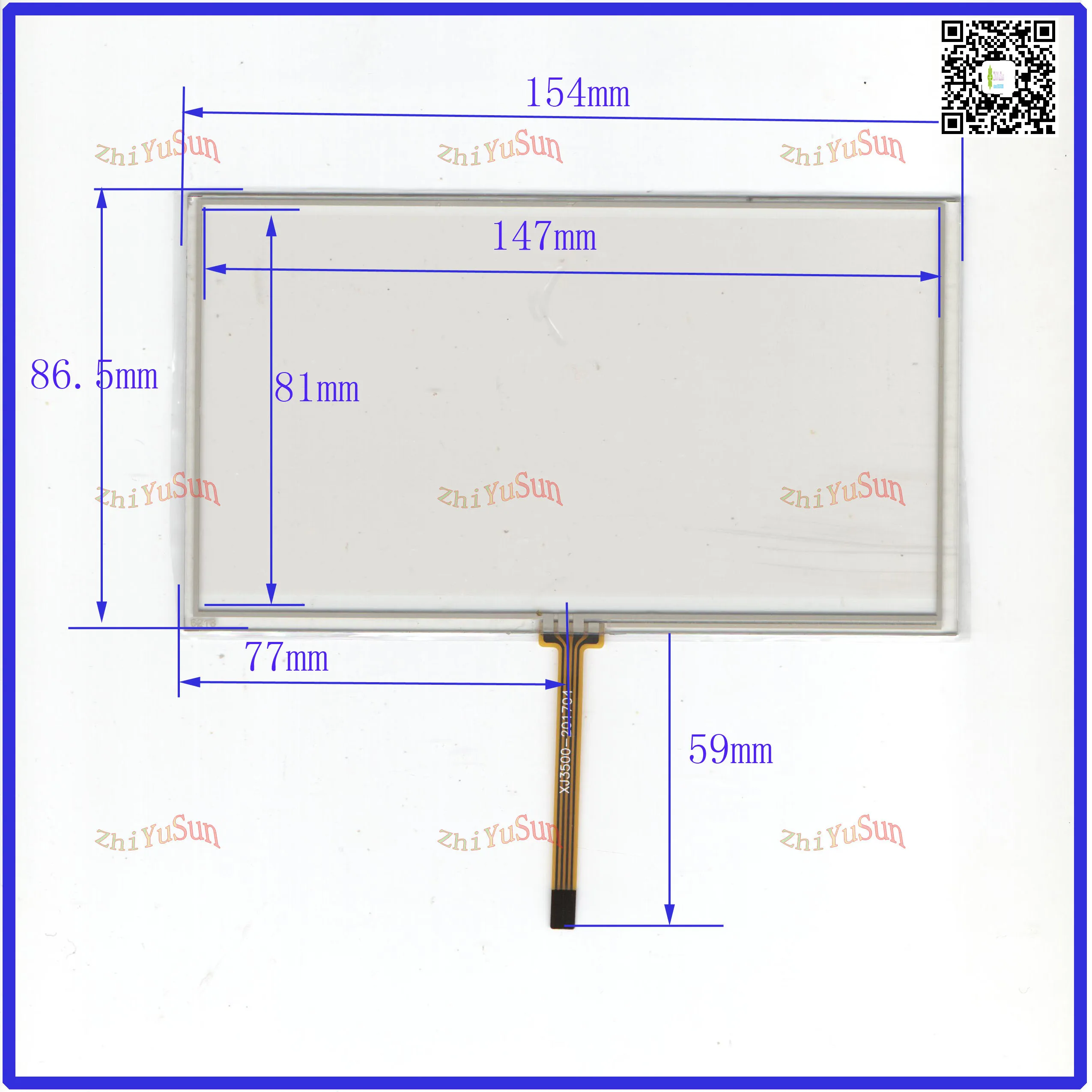 Für HLD-TP-2113 Dies ist ein kompatibler GPS-Touchsensor, Touchscreen, digitaler Player, Handschriftbildschirm für Pioneer HLDTP2113