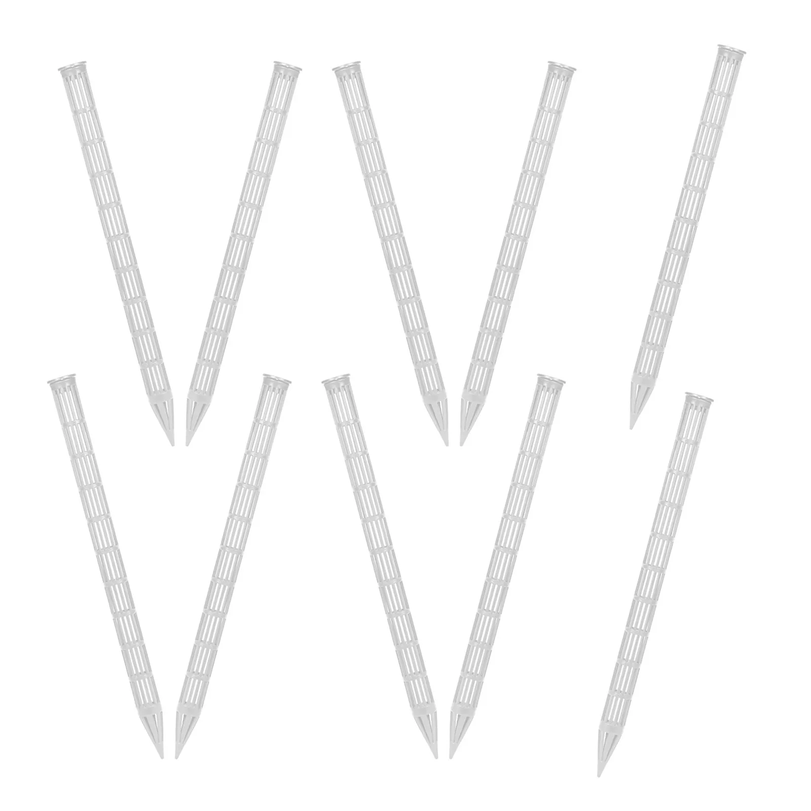 10Pcs Soil Ventilation Tubes Plant Root Aeration Stakes 10 Inch Prevent Root Rot Overwatering Protection Garden Plant