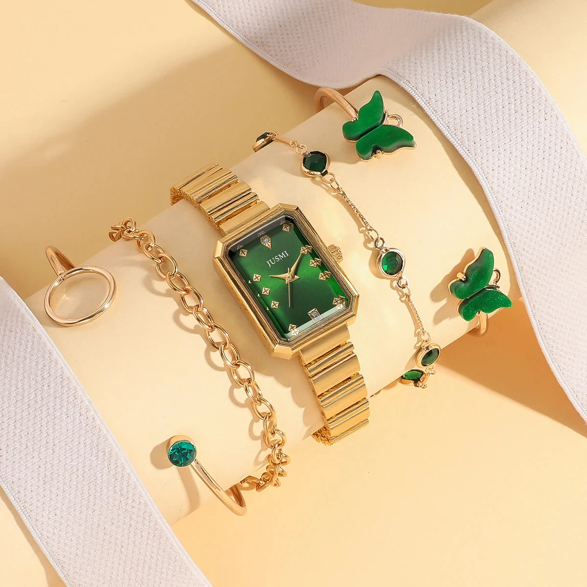 ساعة كوارتز نسائية أنيقة وبسيطة بدون سوار فولاذي رقمي، مناسبة للارتداء اليومي، وهدايا العيد #3