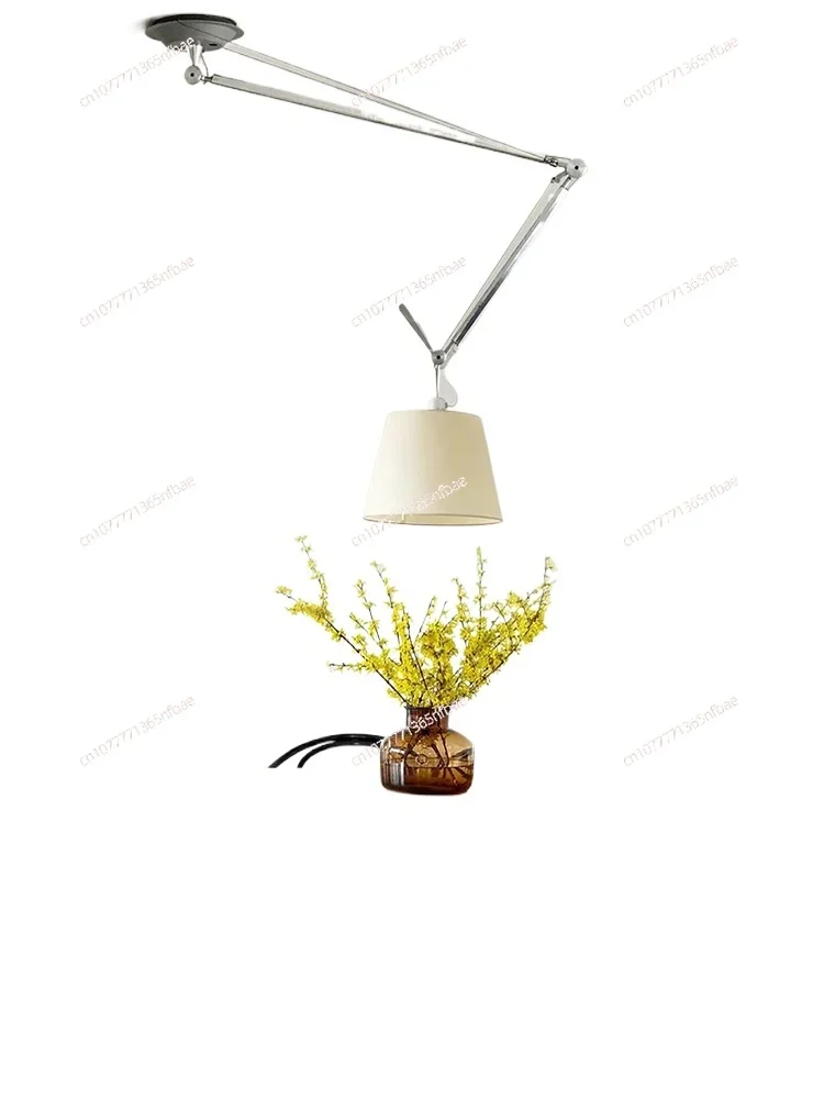 

Creative Restaurant, Bedroom, Study, Designer, Long Pole Swing Arm, Adjustable and Movable Folding Pendant Light