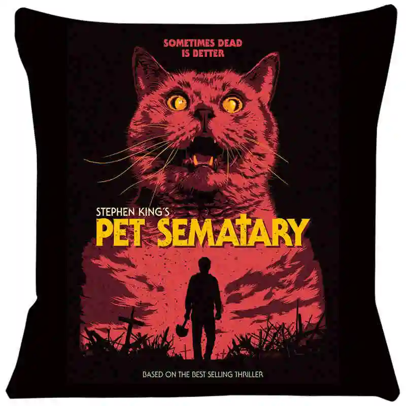 Pet Sematary Cushion Cover  Pillow Cover Pillow For Chairs Home Decorative Cushions For Sofa Throw  SJ-282