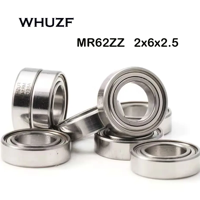 

MR62ZZ MR62-2RS Подшипник 2*6*2,5 мм ABEC-7 (10 шт.) Миниатюрные шарикоподшипники MR62 ZZ Качество хромированной стали R-620 W52