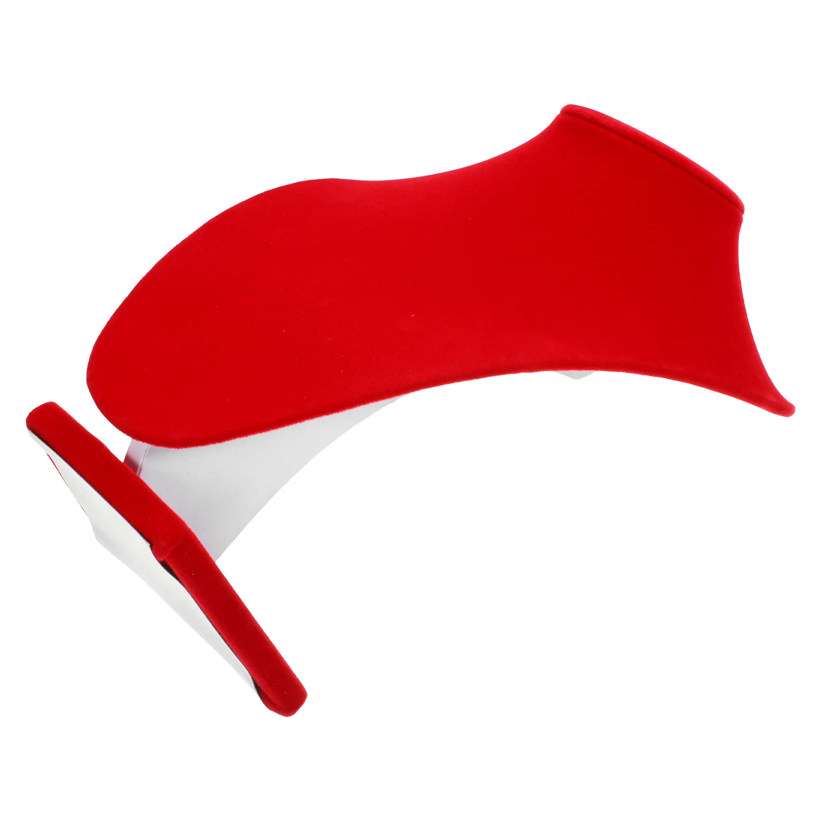 Stojak na naszyjniki 25 cm czerwony ekspozytor na biżuterię na wisiorki łańcuszki organizer bust organizer stojak na biżuterię do prezentacji