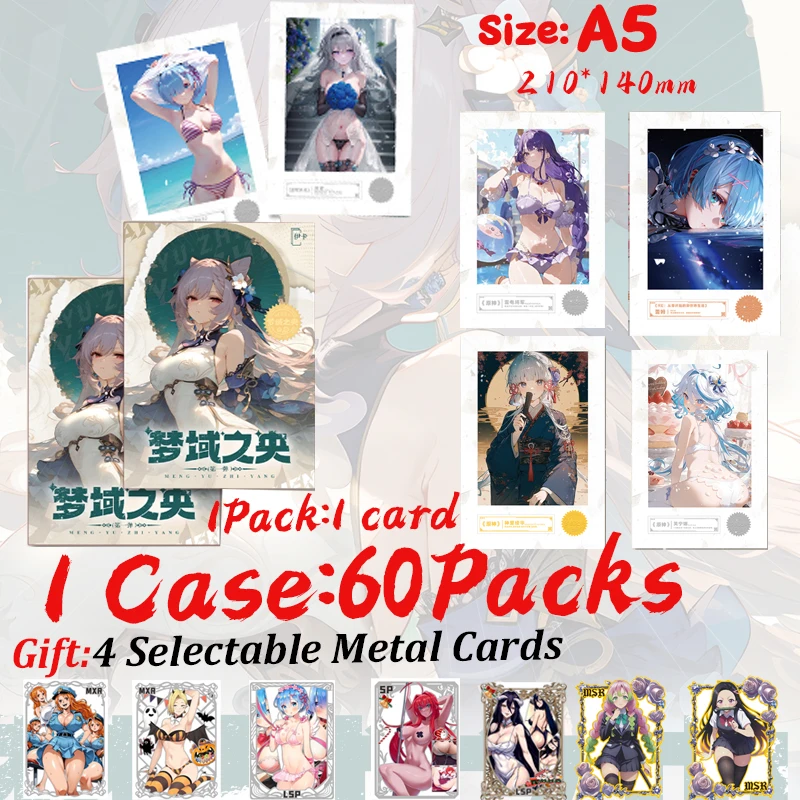 New Ika Goddess Card THE CENTER OF DREAMLAND A5 Size Collection Painting Card Doujin Booster Box Hobby Game Card Toys Gift