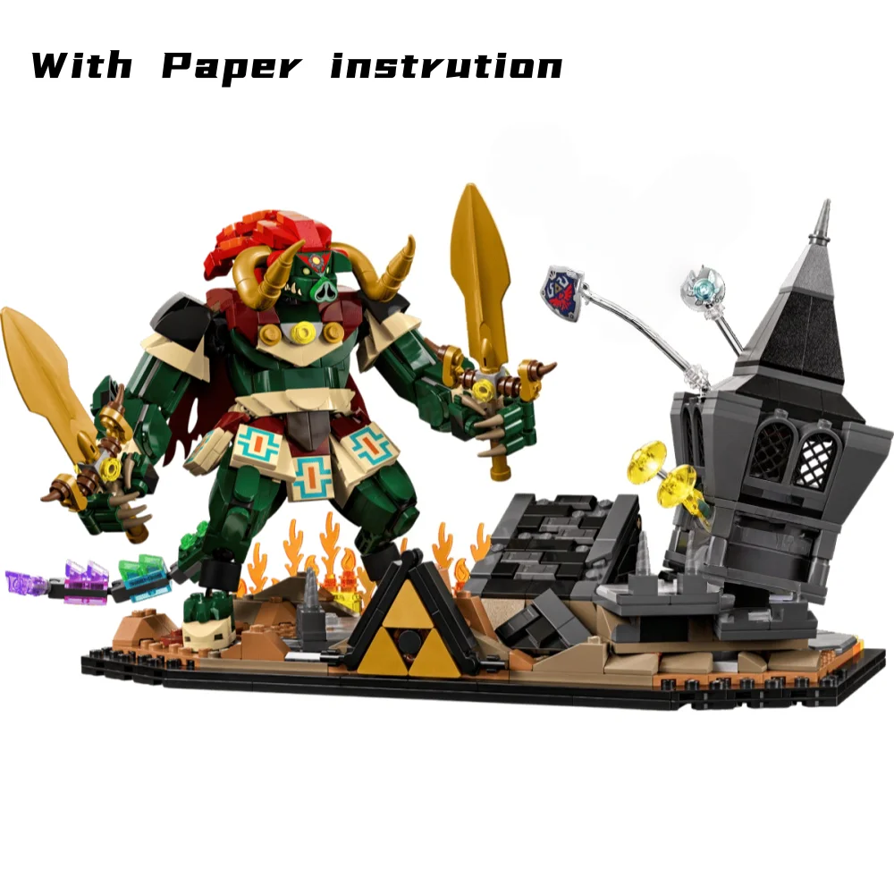 Günstige 2026 Ocarina of Time The Final Battle Bausteine 1003 Teile Videospiel-Modell Geburtstagsgeschenke für Erwachsene Spielzeug