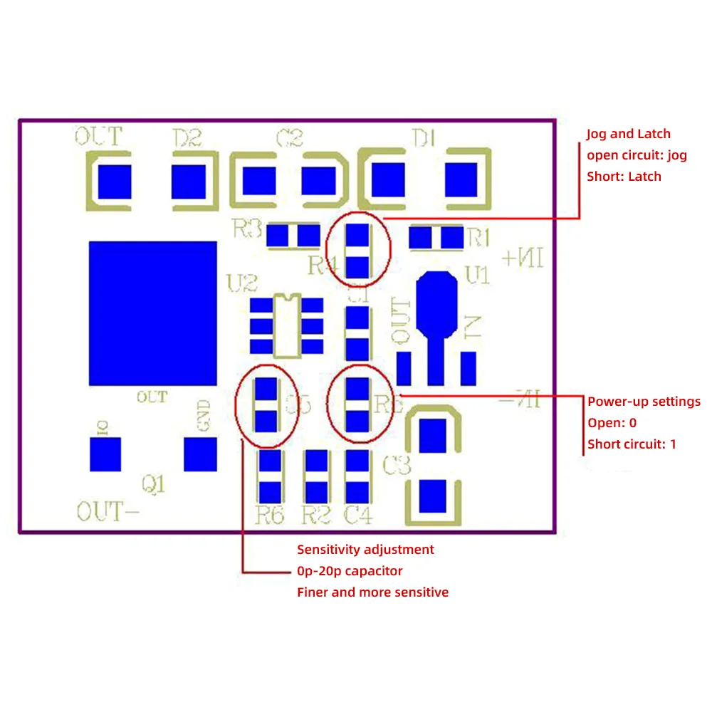 12V Capacitive Touch Switch Sensor Module Push Button Touching Key Module Jog Latch With Relay DC6-24V 3A Expansion Board Module