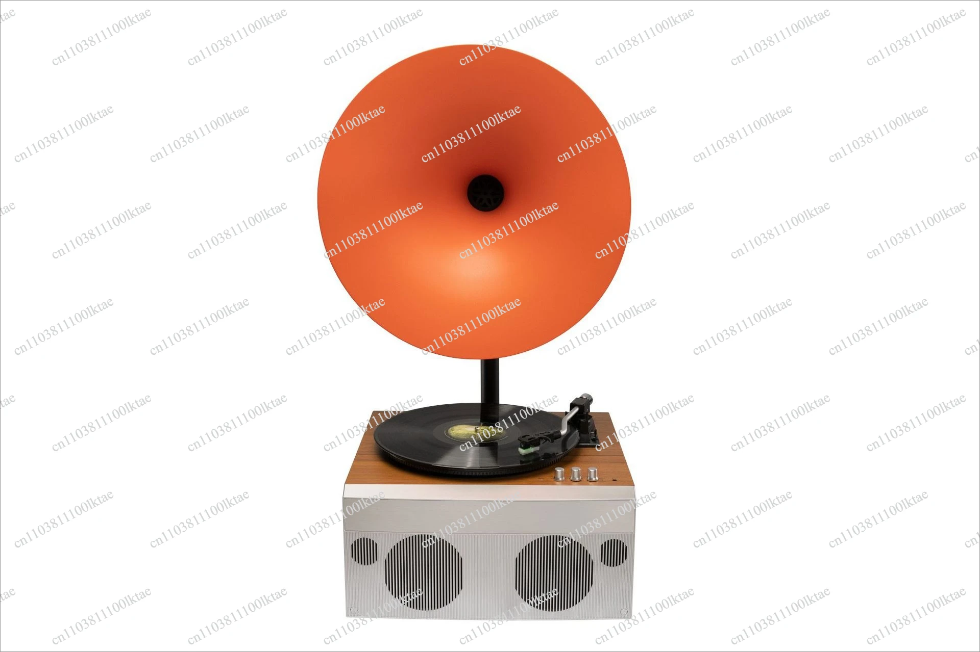 Vinyl Record  Retro Classic Phonograph Bluetooth Stereo Multi-color Big Speaker USB Playback 9 (orange)