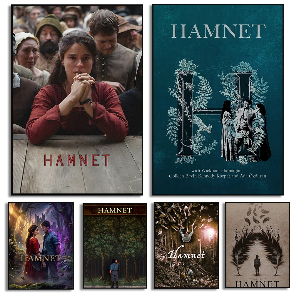 Póster de la película Hamnet, lo último en impresiones de películas de drama, pintura en lienzo, imágenes artísticas de pared de Hamnet, decoración moderna para el hogar y la sala de estar