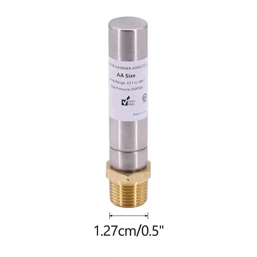 Laundry Environment Water Hammer Arrestor Size 1 2 Inch 1 2 Inch NPT Compact Size Long Time Use Minimize Noise