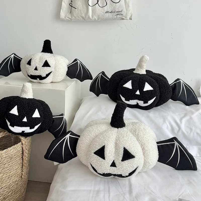 Festive Halloween Pumpkin Plush Pillow Soft Cushion Set Ghost Toy Gift Creative Home Decor for Kids Adults Party Essentials