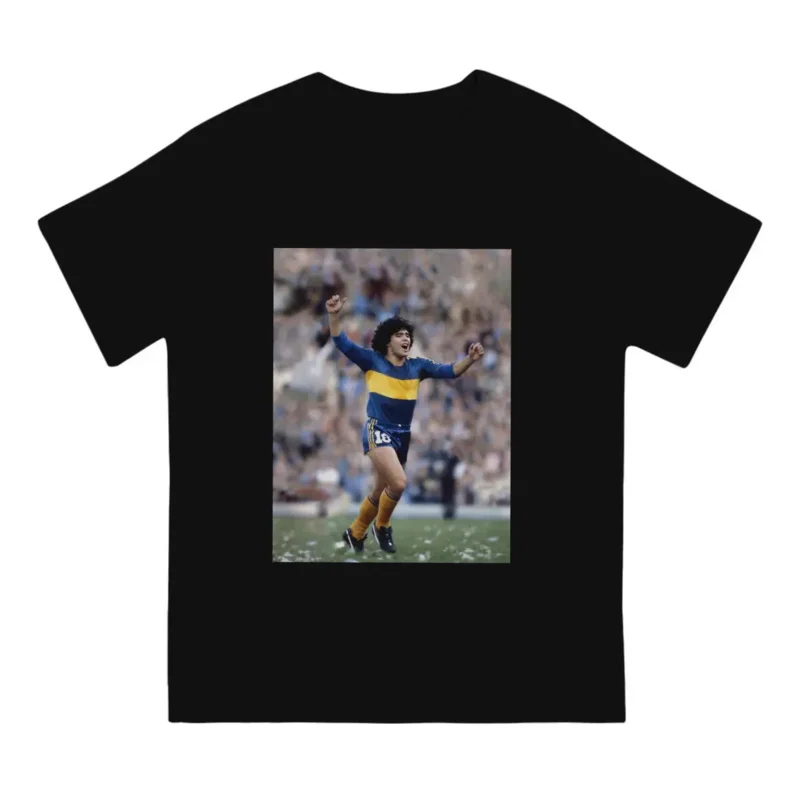 Maradona Boca Juniors Man's TShirt Diego Armando Franco RIP Mourns Argentine Football Player The Golden Kid Winner Short Sleeve