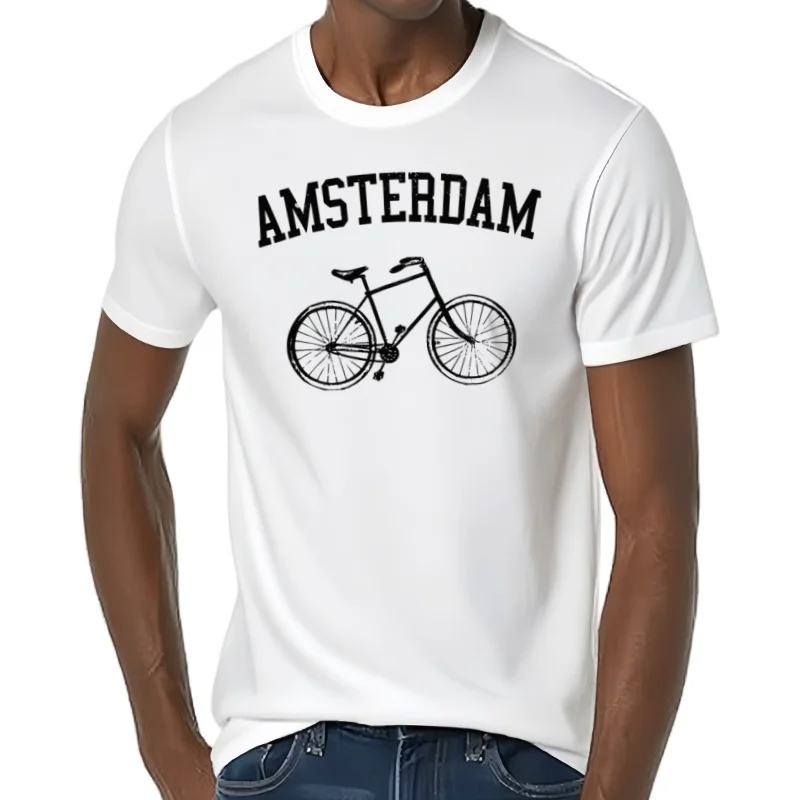 Amsterdam T Shirt Netherlands Bicycle Bike Holland Gift