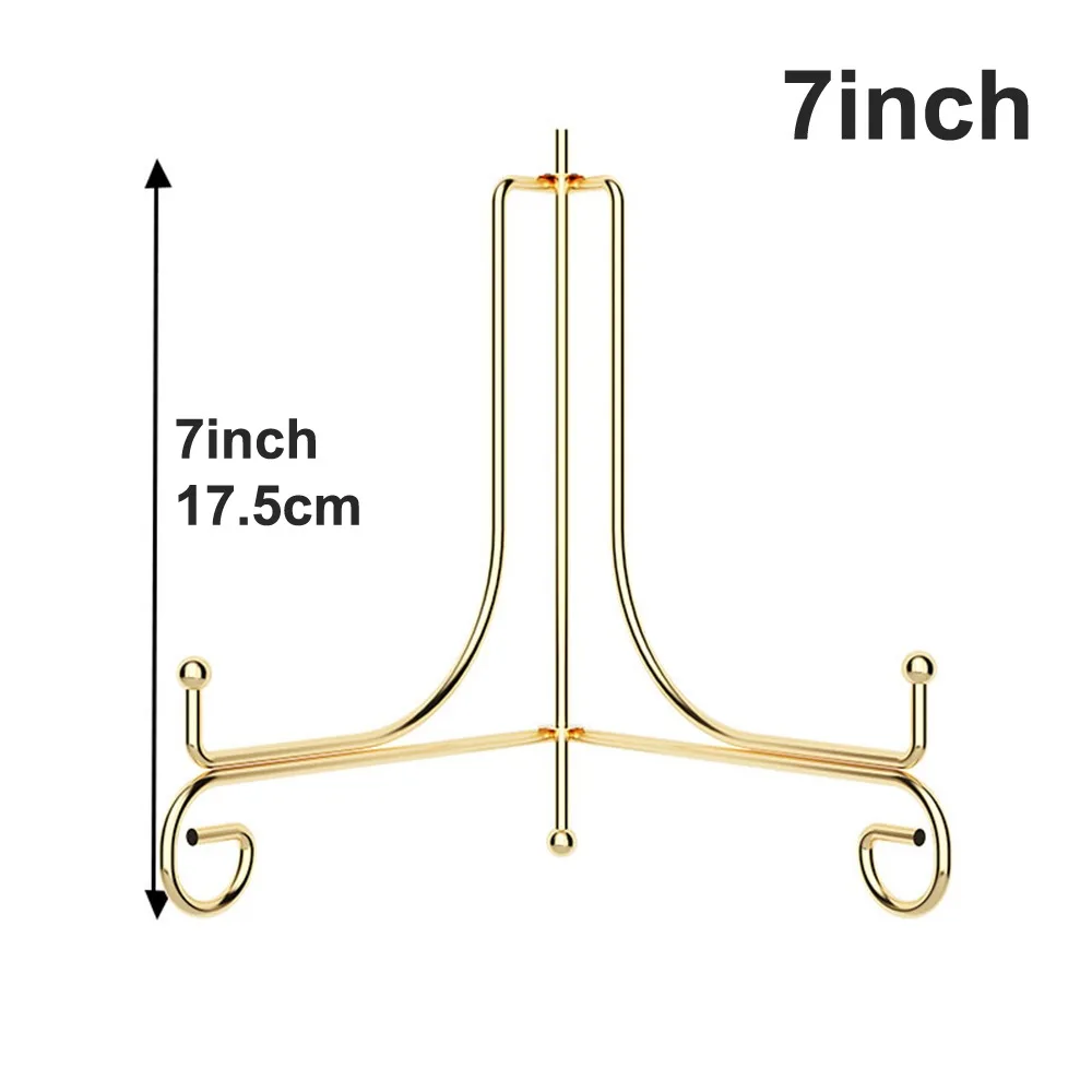 Durable Foldable Plate Stands Iron Solid Display Stand 4 6 8 10 12inch Photo Pedestal Vinyl Table Top Display
