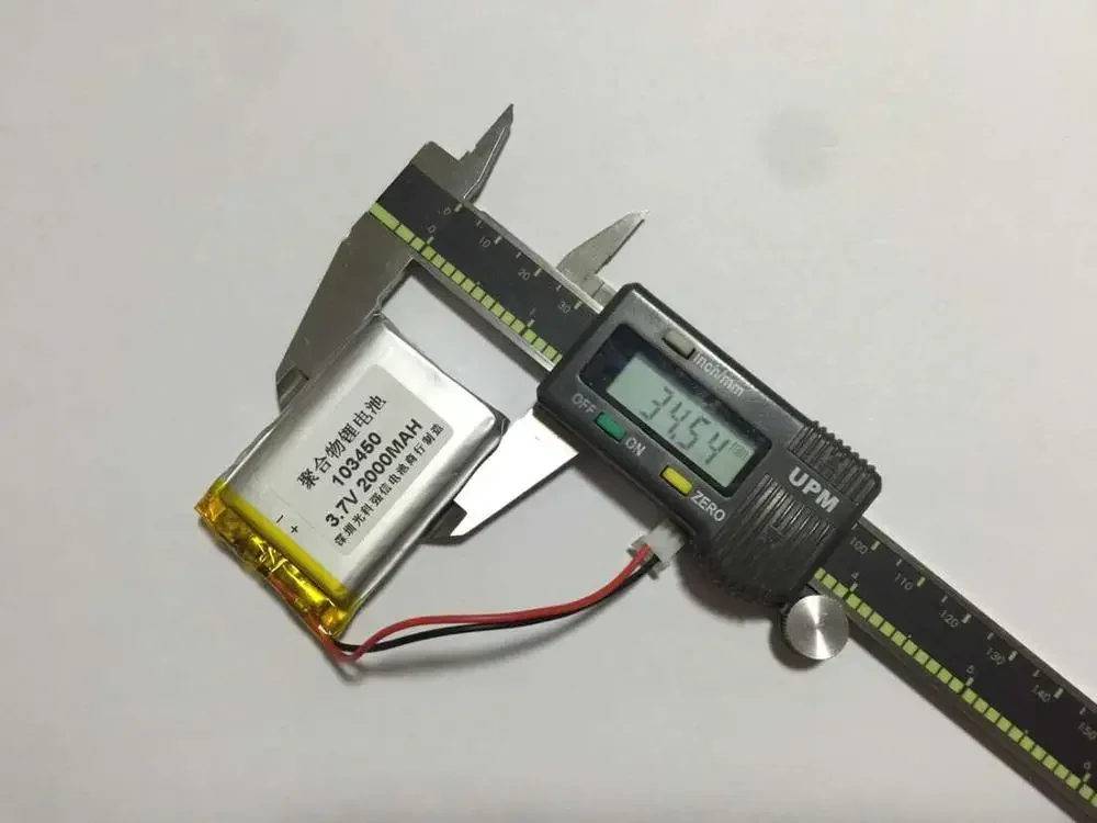 Nuova batteria ai polimeri di litio a piena capacità da 3,7 V 103450   Walkie talkie GPS 2000MAH / attrezzatura / Mini