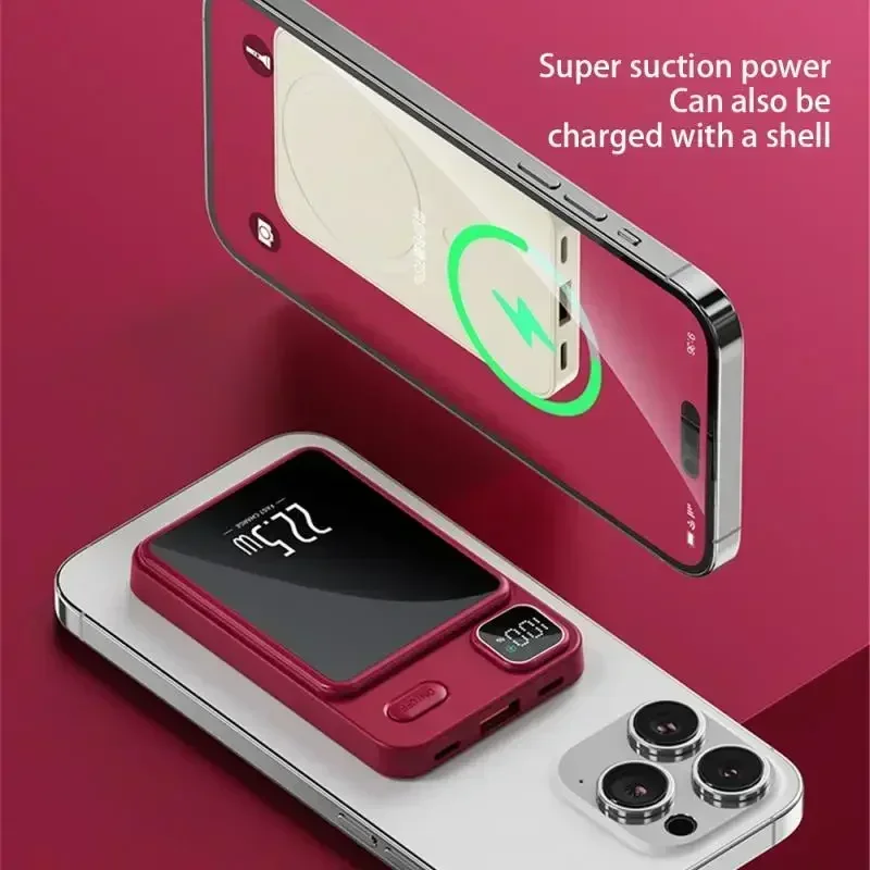 

20000mah 22.5W wireless magnetic super fast charging Qi PD20W power bank charger suitable for iPhone15 14 13Pro Samsung Xiaomi