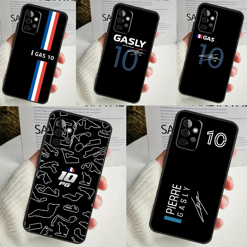 Pierre Gasly 10 F1 Phone Case For Samsung Galaxy A53 A33 A13 A12 A32 A52 A14 A34 A54 A15 A25 A35 A55 A71 A51