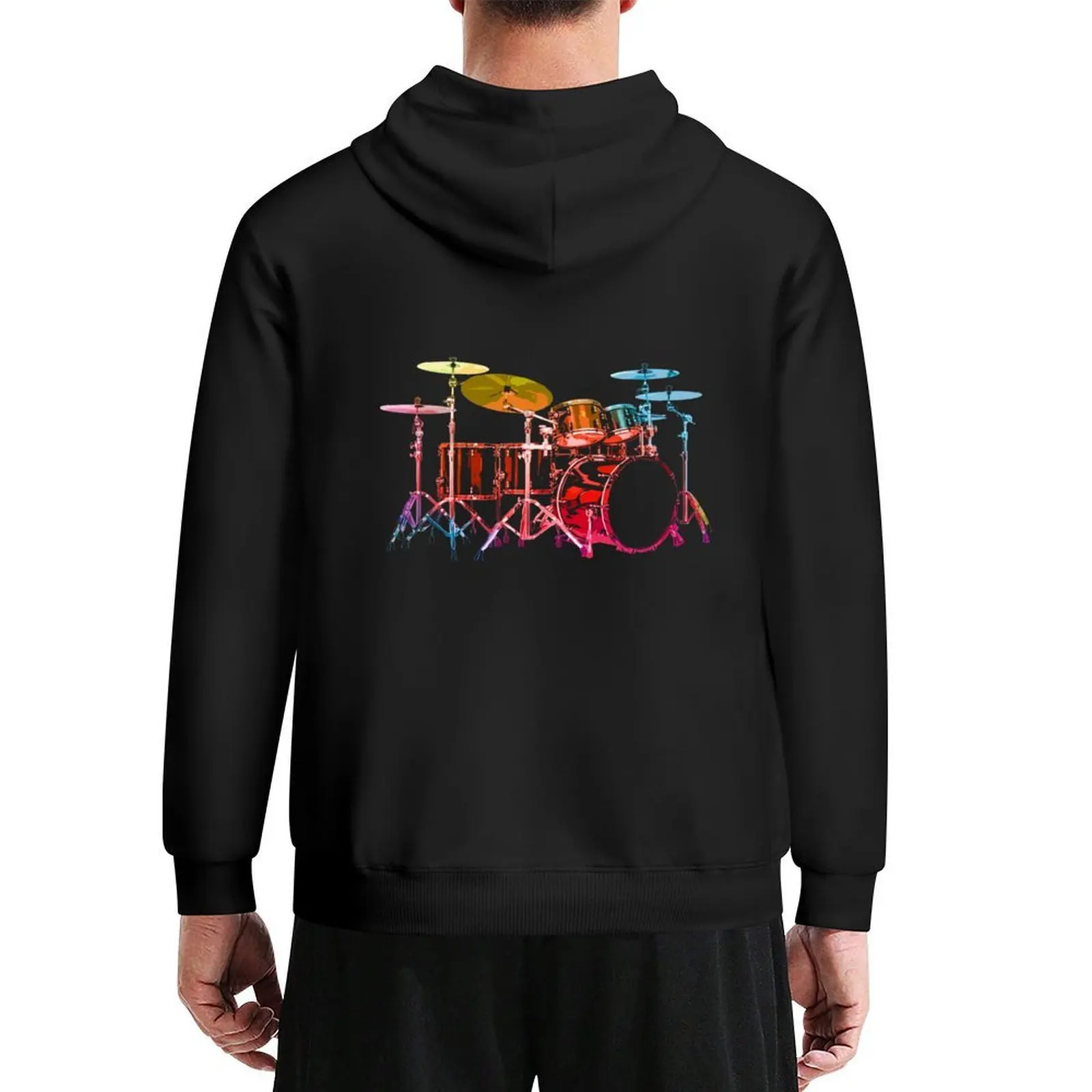 

Drum Set (bold digital colors) Hoodie fashion men korean clothes men clothing men's clothing hoodies for men high quality