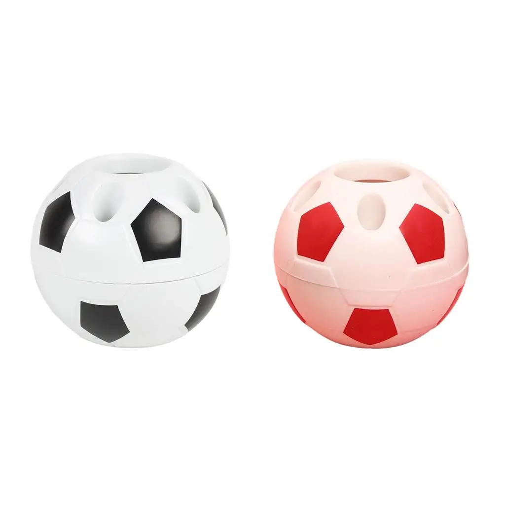 Pen Holder for Desk Pencil Holder for Desk Office Students Soccer Pattern Pencil Cup Holder for Office Classroom Household