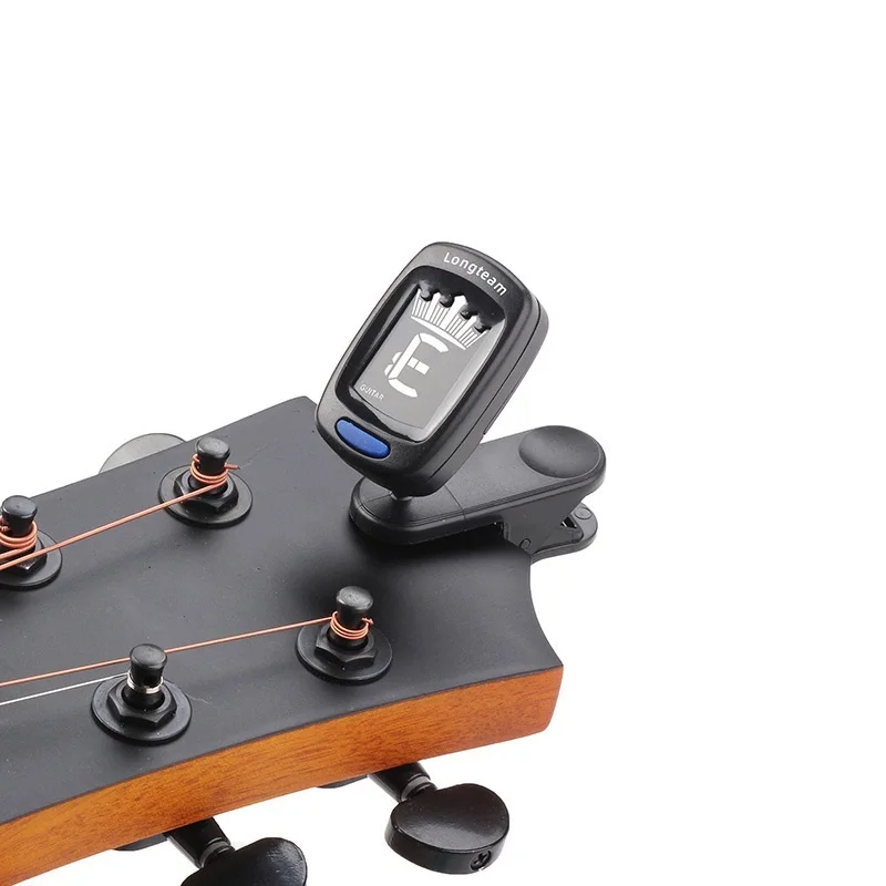 Digital Clip-on Electric Tuner Rotatable LCD Display for Guitar Bass Ukulele Violin Universal Tuner Guitar Accessories