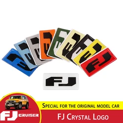 Autocollants décoratifs en cristal pour intérieur de voiture, pour Toyota FJ Cruiser Gear Panel FJ Logo Patch accessoires d'intérieur