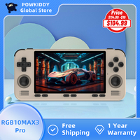 POWKIDDY New RGB10max3pro Retro Handheld Game Console Supports PS Emulator 5.5-Inch Liux OS Video Game Player Children's Gifts
