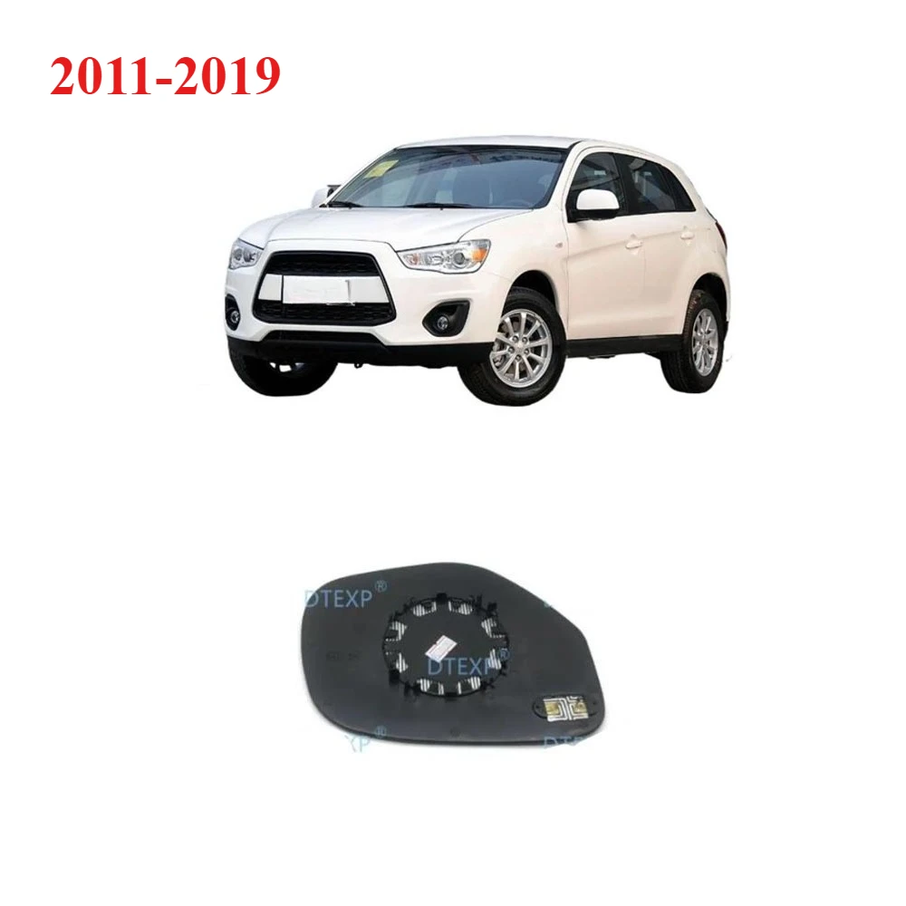

1 Piece LHD No Painting Glass 2011-2019 Side Mirror For asx Rear Glass For ASX RVR With Heat For asx